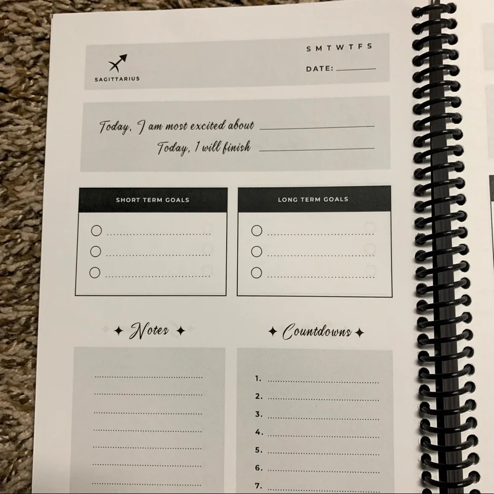 💜 Four Month Undated Daily Planner for Sagittarius